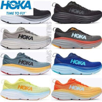 HOKA ONE Bondi 8 thoải mái dễ phối giảm xóc chống trượt đế thấp chống mòn Nam Nữ Giày chạy Việt Dã MSDH