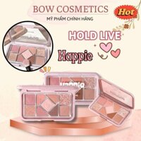 [HOLD LIVE] Bảng Phấn Mắt 9 Ô HOLD LIVE, Phấn Trang Điểm Mắt HOLD LIVE HAPPIE 9 Ô Trái Tim Có Nhũ HL630