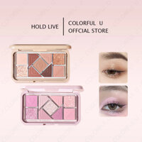 HOLD LIVE Bảng phấn mắt chín màu Bảng màu tất cả trong một làm sáng và tạo đường nét ba chiều