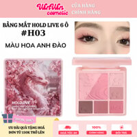 HOLD LIVE Bảng Phấn Mắt Hod Live Powder Mist Dream HL734 Tích Hợp Phấn Má Highlight Nhũ Mắt Sáng Màu Tự Nhiên Tập Makeup