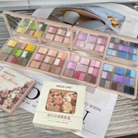 [HOLD LIVE] Bảng Phấn Trang Điểm Mắt HOLD LIVE BUNNY ROSE 18 Ô Tông Hồng Dành Cho Người Mới Tập Makeup HL692