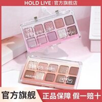 Holdlive Bàn Phím Phấn Mắt Mười Màu Bảng Phấn Mắt Nhiều Màu Đất Màu Taro Xám Bột Ngọc Trai Matte Pure Desire Nữ 3.29c