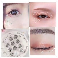 Hollow Bridal Decorative Jewelry Pearl Eye Makeup Face Face Metal Veneer Tear Diamond Butterfly Light Diamond Patch Makeup