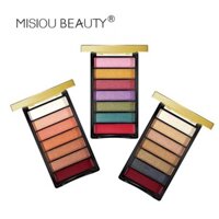 Hôm nay Cao Cấp / Xuyên Biên Giới Bảy Màu Nghệ Sĩ Trang Điểm Chuyên Dụng Bảng Phấn Mắt Nhiều Màu Sắc Ngọc Trai Matte Độ Bóng Cao Đường Viền Phấn Mắt Son Môi Tất Cả Trong Một Bảng 1223 Sóng