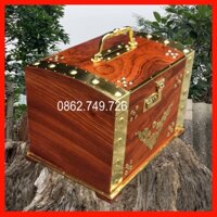 Hòm Tiết Kiệm Có Quai Mã Số Gỗ Hương Hàng Đẹp