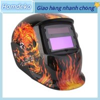 Homdeko Mũ bảo hiểm hàn tối màu tự động bằng năng lượng mặt trời Pin lithium MIG MMG TIG hoạt với dự phòng