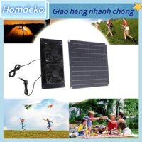 Homdeko Quạt ống xả năng lượng mặt trời có thông gió hiệu quả cung cấp nguồn thông tin 3000 vòng / phút tốc độ đơn tinh thể silicon 20W 18V Cài đặt dễ dàng cho lều cắm trại ngoài trời