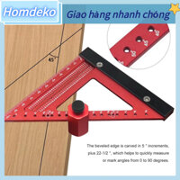 Homdeko Thước Tam Giác Chế Biến Gỗ Hợp Kim Nhôm Độ Chính Xác Cao Di Động Kèo Vuông Cho Thợ Mộc