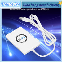 Homdeko USB NFC Đầu đọc thẻ IC thông minh Nhà văn Máy photocopy Duplicator Không tiếp xúc 13 56 MHz 424kbps cho Thẻ FeliCa