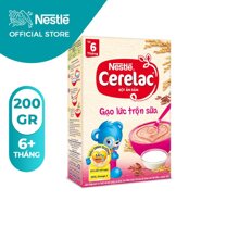 Bột dinh dưỡng Nestle Cerelac gạo lức trộn sữa - hộp 200g