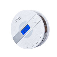 Home Smoke Detector Carbon Monoxide Detection Alarm Real-time Monitoring LED Display Sound Light Alarming Troubleshootin