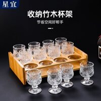 Home Use White Wine Glass Internet Celebrity High-Value Glass Wine Glass Set Rack Thickened High-End Liquor Glass Shot Glass WIKP