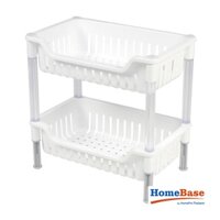 HomeBase KEYWAY Kệ bếp nhựa 2 tầng AE272 W30.7xD19.5xH31.4cm