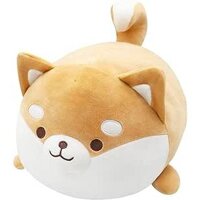Homehalo Shiba Inu Plush Toy Cute Shiba Inu Cuddle Pillow Real Dog Plush Super Mochi Plush Super Mochi Plush Round Canine Cushion Soft snuggle pillow Soothing cuddle pillow