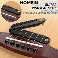 Homein Acoustic Guitar Tắt Tiếng Pad, Bộ Phận Nhạc Cụ Dây Kim Loại Đàn Guitar Giảm Thanh, Đa Chức Năng Thiết Thực Dây Bảo Vệ Guitar Thực Hành Bộ Giảm Thanh