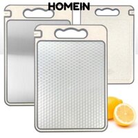 Homein Hai mặt, Thớt chống trượt bằng thép không gỉ, Ống hút lúa mì Dễ dàng làm sạch Thớt chống trầy xước