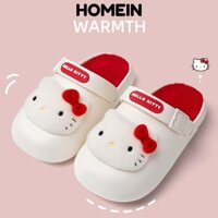 Homein Sanrio Cinnamoroll Home Shoes, Dép Kawaii Sanrio Hello Kitty Kuromi chống trượt, Dép sang trọng ấm áp mùa đông