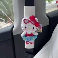 Homemade Cute Baby Elephant Swim Ring Kitty Cat Doll Safety Belt Shoulder Pad Car Interior Decoration Protective Case for Women Sezy