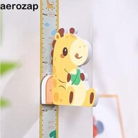 Homesogood Nhãn dán trẻ em, Nhãn dán tường chiều cao hoạt hình 3D cho bé, Thước đo chiều cao âm thanh nổi trang trí 65-180cm thực tế cho gia đình