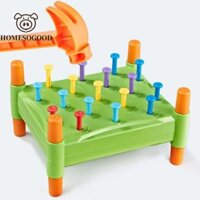 Homesogood Tập Đi Búa Móng Tay Đồ Chơi Học Màu Sắc Nhận Thức Đồ Chơi Mầm Non Trẻ Em Bé Trai