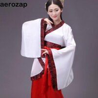 Homesogood Váy dài Hanfu, Tay dài Chắp vá Bộ đồ Đường Trung Quốc, Sườn xám thanh lịch Phong cách cổ xưa Đầm khiêu vũ Trang phục truyền thống Trung Quốc Cosplay