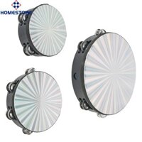 Homestore  Trống tay trống Tambourine bằng gỗ Đồ chơi Bộ gõ Nhạc cụ 6in 8in10in