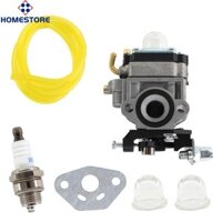 [Homestore]Carburetor Kit 26cc 33cc Tools Primer bulbs Spark plug For Weedeater 1E34F 1E36F