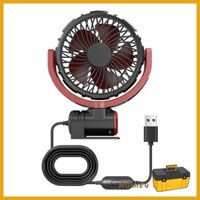 Homie 360 Xoay Được Quạt Ô Tô 12V 24V 3 Tốc Độ Xe USB Ginle Đầu Quạt Thông Gió Quạt