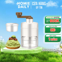 HOMIE DAILY Máy Bào Đá Mini, Máy Xay Đá Tuyết Quay Bằng Tay Đa Năng Cho Gia Đình