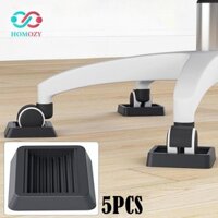 Homozy 5 Miếng Nội Thất Caster Cốc Bánh Xe Nút Chặn Kẹp Miếng Lót Sàn Cho Đồ Nội Thất Chân Vuông Chống Trượt Cho Ghế Bàn
