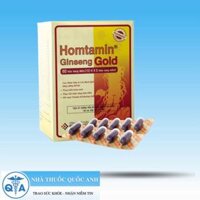 Homtamin Ginseng bổ sung vitamin và khoáng chất, giảm mệt mỏi (12 vỉ x 5 viên)