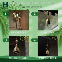 Homyl 10 Chiếc Vintage Treo Chuông Gió Chuông Sáng Tạo Nhỏ Trang Trí Nhà Đồ Trang Trí Cửa Móc Treo Chuông Cho Cửa Nhà Đám Cưới