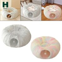 Homyl Cat Tunnel Hideout Nhẹ Chống Trơn Trượt Di Động Thoáng Khí Đa Năng Dễ Thương Donut Đường Hầm Có Thể Gập Lại Cho Mèo Trong Nhà Chó Con