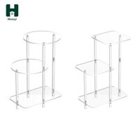Homyl Clear Acrylic Side Table Nội thất phòng ngủ nhỏ cho lối vào khách sạn