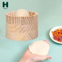 Homyl Presser Hand Pie Maker Pastry Presser, Công cụ da bánh bao Công cụ ép bánh bao bằng gỗ,