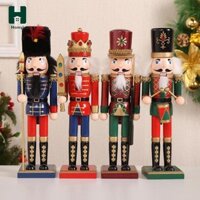 Homyl Thủ Công Con Rối Bằng Gỗ Giáng Sinh Nutcracker Búp Bê Quà Tặng Nhân Vật Nhà