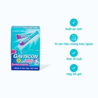 Hỗn dịch Gaviscon Dual Action 10ml (Hộp/24 Gói) - Giảm trào ngược, bảo vệ dạ dày