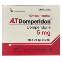 Hỗn dịch uống chống buồn nôn, nôn A.T Domperidon hộp 30 gói x 5ml
