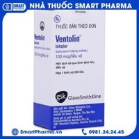 Hỗn dịch xịt Ventolin Inhaler 100mcg/liều giãn cơ trơn phế quản (200 liều)