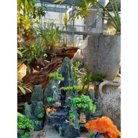 Hòn Non Bộ Có Thác Nước - Hòn Non Bộ Ngoài Trời Hòn Non Bộ Mini(tặng kèm máy bơm)