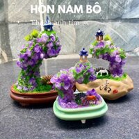 Hòn non bộ đá thạch anh tím