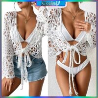 Hôn Rỗng Đồ Bơi Che Áo Cho Nữ Cà Vạt Trước Bãi Biển Che Đi Biển Đi Biển