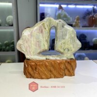 Hòn Trống Mái Đá Phong Thủy Đá Mable Tự Nhiên Nguyên Khối Vân Đẹp 14.8kg-52cm