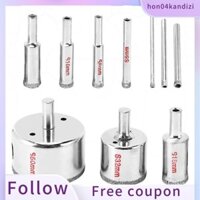 [Hon04kandizi.vn] 10 Cái Cưa lỗ kim cương Bộ cưa mũi khoan 3-50mm Máy cắt thủy tinh bằng gốm đá cẩm thạch
