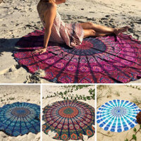 Honana WX-16 150cm Bohemian Thin Chiffon Beach Towel Mat Mandala Round Silk Scarf Bed Sheet Tapestry