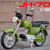 Honda JH-70-Mô hình tĩnh đồ chơi xe mô tô Honda JH-70 tỉ lệ 1:12 Jialing MT015, mô hình trưng bày moto honda, có đèn và âm thanh động cơ
