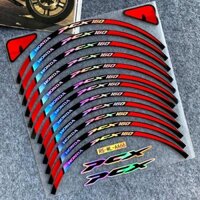 Honda PCX 160 Xe Máy Phản Quang Bánh Xe Trang Trí Miếng Dán Xe Máy Bánh Xe Trang Trí Decal pcx160 Sợi Carbon Bình Nhiên Liệu Miếng Dán
