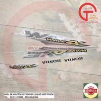 Honda - Tem , Decal Xe Máy Honda Wave Anpha Mới Màu Xám Siêu Bền Đẹp , Không Bay Màu Chính Hãng