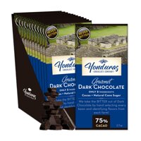 Honduras Chocolate Company Gourmet Dark Chocolate Bar, 75% Cacao, 2.7 Ounce (Pack of 12)