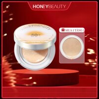 Honey Beauty Kem Nền Cushion Phấn nước BB SPF50 + PA + + + 13g cấp ẩm kiềm dầu lâu trôi